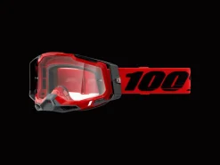 Outlet Trek Bikes 100% Racecraft 2 Clear Lens Goggles Red