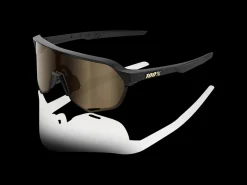 Hot Trek Bikes 100% S2 Standard Lens Sunglasses Gold/Black