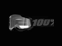 Hot Trek Bikes 100% Strata 2 Youth Clear Lens Goggles Black