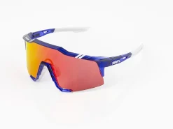 Clearance Trek Bikes 100% Trek Team Edition Speedcraft HiPER Lens Sunglasses Blue/Red