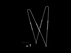 Fashion Trek Bikes Bontrager NCS 35mm Fender Alloy Rear Strut Kit Grey