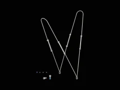 Fashion Trek Bikes Bontrager NCS 45mm Fender Alloy Rear Strut Kit Grey