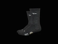 Best Trek Bikes DeFeet Woolie Boolie 6" D-Logo Socks Dark Grey