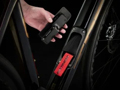 Cheap Trek Bikes Domane SLR 9 AXS Gen 4 Team Replica:Metallic Red Smoke to Blue Smoke Fade