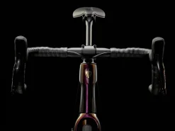 Cheap Trek Bikes Domane SLR 9 AXS Gen 4 Team Replica:Metallic Red Smoke to Blue Smoke Fade