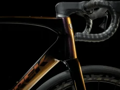 Cheap Trek Bikes Domane SLR 9 AXS Gen 4 Team Replica:Metallic Red Smoke to Blue Smoke Fade