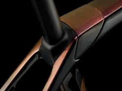 Cheap Trek Bikes Domane SLR 9 AXS Gen 4 Team Replica:Metallic Red Smoke to Blue Smoke Fade