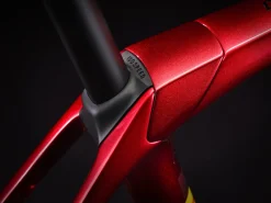 Cheap Trek Bikes Domane SLR 9 AXS Gen 4 Team Replica:Metallic Red Smoke to Blue Smoke Fade