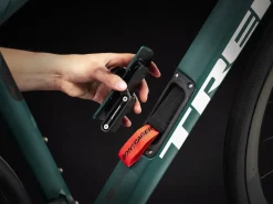 Cheap Trek Bikes Domane SLR 9 AXS Gen 4 Team Replica:Metallic Red Smoke to Blue Smoke Fade