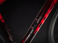 Cheap Trek Bikes Domane SLR 9 AXS Gen 4 Team Replica:Metallic Red Smoke to Blue Smoke Fade