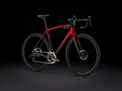 Cheap Trek Bikes Domane SLR 9 AXS Gen 4 Team Replica:Metallic Red Smoke to Blue Smoke Fade