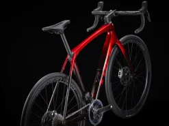 Cheap Trek Bikes Domane SLR 9 AXS Gen 4 Team Replica:Metallic Red Smoke to Blue Smoke Fade