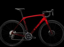 Cheap Trek Bikes Domane SLR 9 AXS Gen 4 Team Replica:Metallic Red Smoke to Blue Smoke Fade