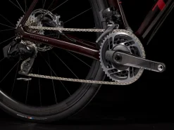 Cheap Trek Bikes Domane SLR 9 AXS Gen 4 Team Replica:Metallic Red Smoke to Blue Smoke Fade