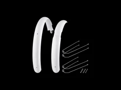 Hot Trek Bikes Electra Cruiser Lux Fender Set Electra White