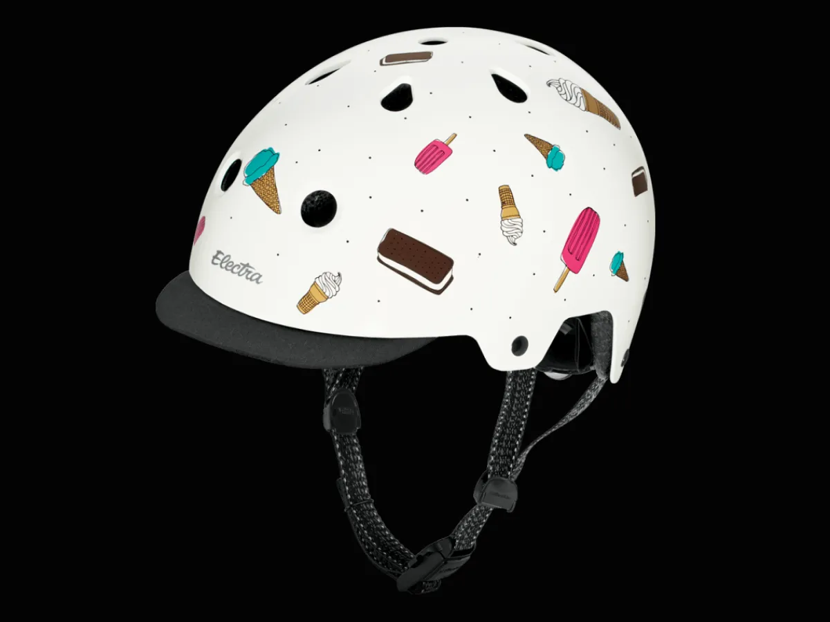 Best Sale Trek Bikes Electra Lifestyle Lux Soft Serve Graphic Helmet White/Teal