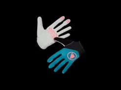 Clearance Trek Bikes Endura Women's Hummvee Lite Icon Mountain Bike Glove Dark Teal/Pink