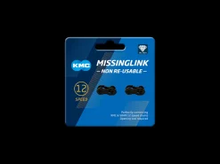 Hot Trek Bikes KMC Missing Link DLC Single-use Chain Link Card of 2 Black