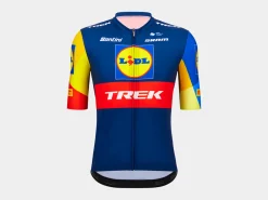 Store Trek Bikes Santini Lidl-Trek Replica Race Jersey Dark Blue/Yellow