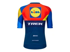 Cheap Trek Bikes Santini Lidl-Trek Replica Race Jersey Dark Blue/Yellow
