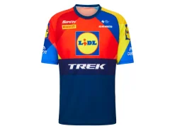 Online Trek Bikes Santini Lidl-Trek Replica Tech Tee Dark Blue/Yellow