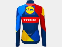 Best Trek Bikes Santini Lidl-Trek Team Replica LS Thermal Race Jersey Dark Blue/Yellow
