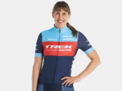 Outlet Trek Bikes Santini Trek Factory Racing Women's XC Team Replica Cycling Jersey Dark Blue/Azure