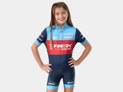 Online Trek Bikes Santini Trek Factory Racing XC Team Replica Kids' Bib Short Dark Blue/Azure