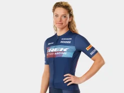 Discount Trek Bikes Santini Trek Factory Racing Women's Team Replica Cycling Jersey Dark Blue