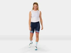 Shop Trek Bikes Santini Trek Factory Racing Women's Team Replica Short Dark Blue