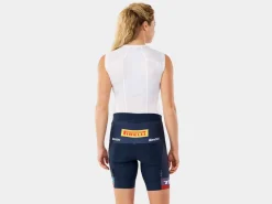 Shop Trek Bikes Santini Trek Factory Racing Women's Team Replica Short Dark Blue