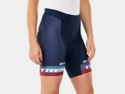 Shop Trek Bikes Santini Trek Factory Racing Women's Team Replica Short Dark Blue