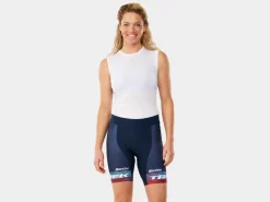Shop Trek Bikes Santini Trek Factory Racing Women's Team Replica Short Dark Blue