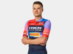 Outlet Trek Bikes Santini Trek Factory Racing Men's Team Replica Cycling Jersey Dark Blue