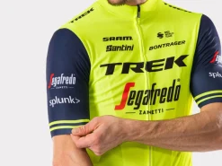 Best Sale Trek Bikes Santini Trek-Segafredo Men's Team Training Replica Jersey Radioactive Yellow/Dark Blue