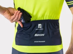 Best Sale Trek Bikes Santini Trek-Segafredo Men's Team Training Replica Jersey Radioactive Yellow/Dark Blue