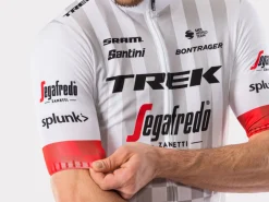Cheap Trek Bikes Santini Trek-Segafredo Men's Team Supporters' Replica Jersey White