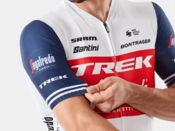 Online Trek Bikes Santini Trek-Segafredo Men's Team Cycling Jersey White/Dark Blue