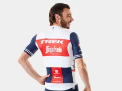 Online Trek Bikes Santini Trek-Segafredo Men's Team Cycling Jersey White/Dark Blue