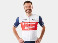 Online Trek Bikes Santini Trek-Segafredo Men's Team Cycling Jersey White/Dark Blue