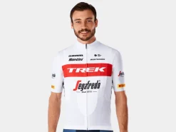 Cheap Trek Bikes Santini Trek-Segafredo Men's Team Replica Race Jersey White/Red
