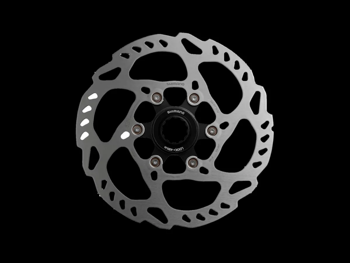 Shop Trek Bikes Shimano RT70 Centerlock IceTech Disc Brake Rotor Silver/Black