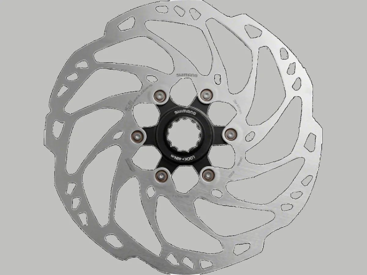 Shop Trek Bikes Shimano RT70 Centerlock IceTech Disc Brake Rotor Silver/Black