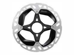 Clearance Trek Bikes Shimano XTR MT900 Centerlock Disc Brake Rotor with External-Notched Lockring Silver/Black
