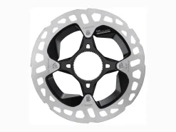 Clearance Trek Bikes Shimano XTR MT900 Centerlock Disc Brake Rotor with External-Notched Lockring Silver/Black