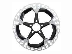Clearance Trek Bikes Shimano XTR MT900 Centerlock Disc Brake Rotor with External-Notched Lockring Silver/Black