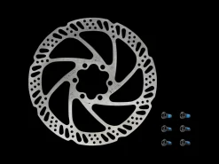 Fashion Trek Bikes Tektro TR-26 6-Bolt Disc Brake Rotor Silver