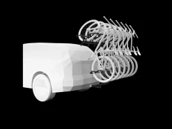 New Trek Bikes Thule ReVert 6-Bike Vertical Hanging 2" Hitch Rack Black