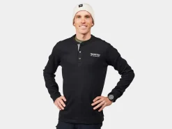 Cheap Trek Bikes Trek Bicycle Unisex Long Sleeve Henley Black