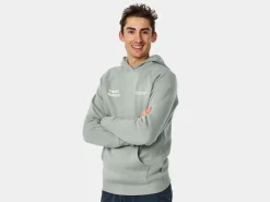Best Sale Trek Bikes Trek Right Stacked Unisex Hoodie Sage Grey